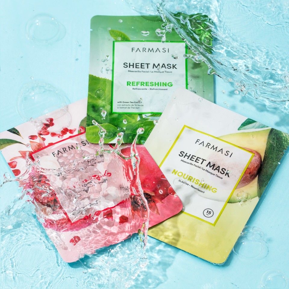 ماسک ورقه ای صورت مدل Sheet Mask (مجموعه ۵ عصاره)